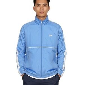 Vtg Nike Track‎ Jacket XL Reversible Blue White Full Zip Logo Lightweight Sports